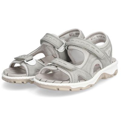 18. Comfortable Rieker W RKR674 sandals gray