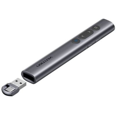 4. Vention Wireless Presentation Pointer with Red Laser + Barrier Buttons AAA
