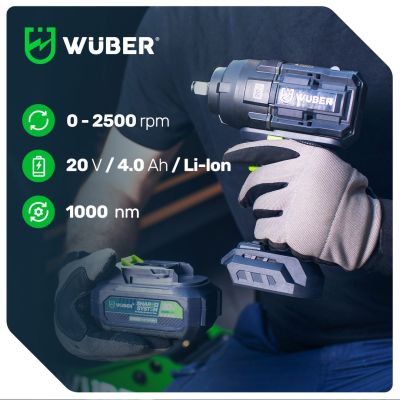 14. 20V Brushless Impact Wrench W04604 WUBER