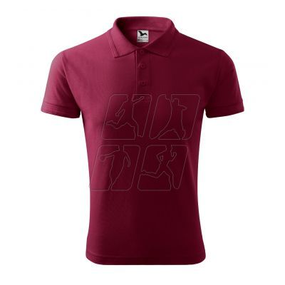 2. Men's Pique Polo Shirt (garnet)