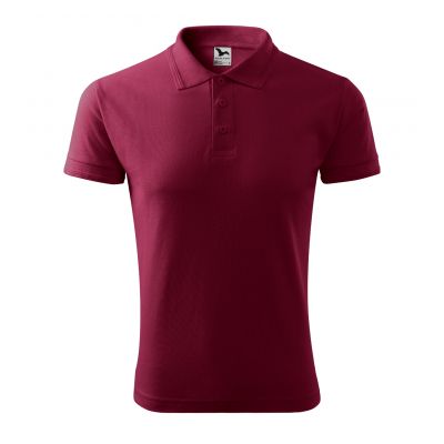 2. Men's Pique Polo Shirt (garnet)