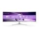 Philips Evnia 8000 49M2C8900L/00 computer monitor 124.2 cm (48.9") 5120 x 1440 px Dual QHD QD-OLED White
