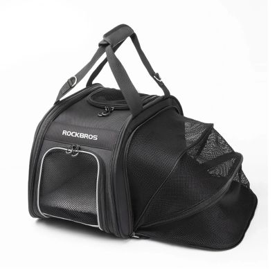 5. Rockbros 30140028001 transport bicycle bag for cats and dogs - black