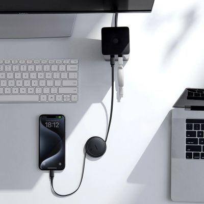 7. Baseus Free2Pull 60W USB-C Retractable Cable - USB-C 1m - White