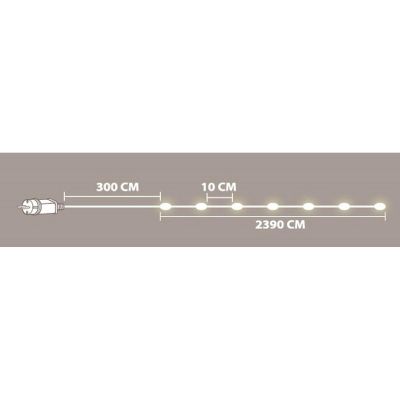 16. WIRE LAMPS GARLAND 240 LED COOL WHITE