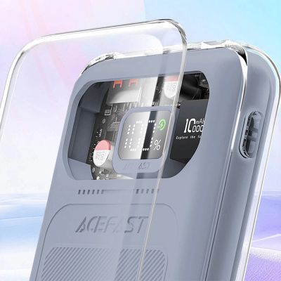 6. Acefast powerbank 10000mAh Sparkling Series fast charging 30W gray (M1)