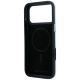 7. Karl Lagerfeld Grained Karl Head Metal MagSafe Case for iPhone 18 Pro Max / 17 Pro Max - Gray