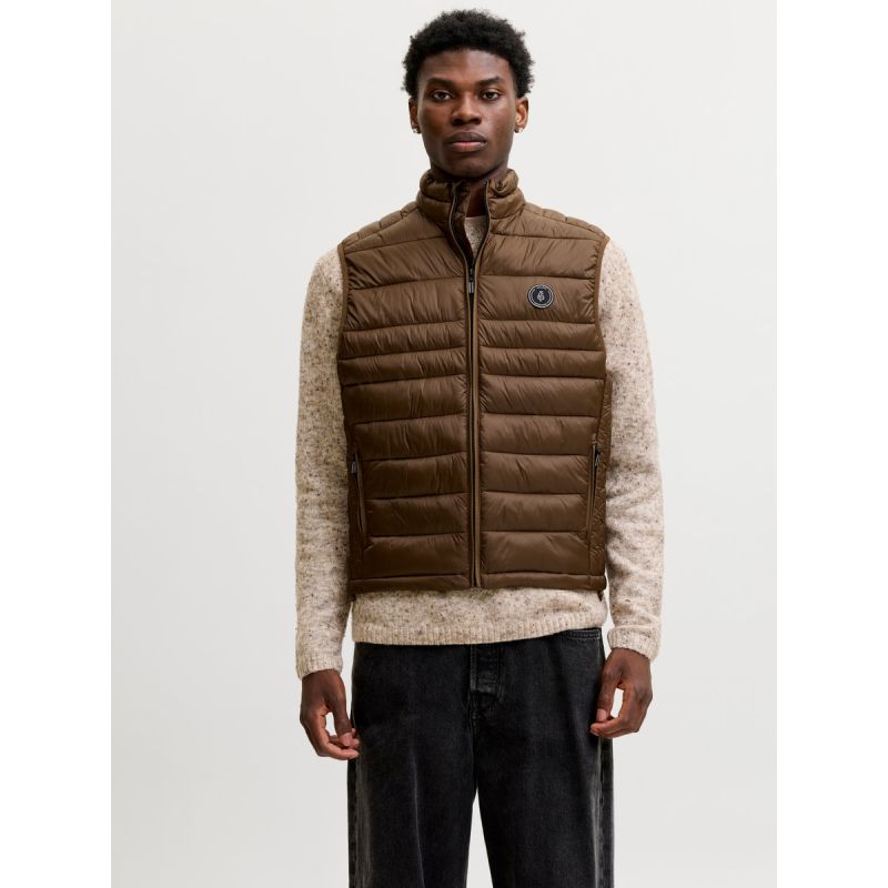 Jack&Jones Men's Vest JJEKINGSLEY LIGHT BODYWARMER COLLAR NOOS 12298870 COCCA