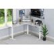 25. Desk frame with electric height adjustment for tabletops up to 200 cm, L-shaped, white