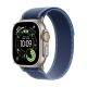 Apple Watch Ultra 3 (2025) 5G 49mm Natural Titanium Case with Trail Loop M/L - Blue/Light Blue