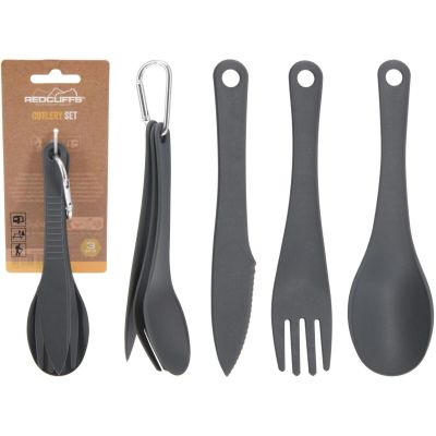 8. 3-in-1 TRAVEL CUTLERY ESSENTIAL REDCLIFFS PLASTIC