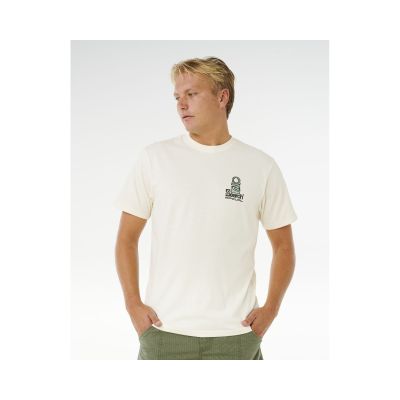 4. RIP CURL Vaporcool Search Stack Tee Men's White