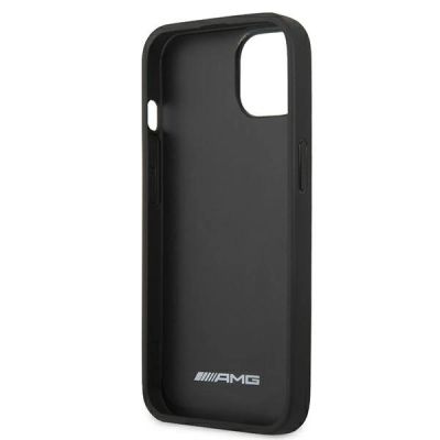 7. Mercedes AMG Leather Hot Stamped Case for iPhone 13 / 14 / 15 - Black