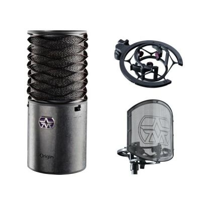 Aston Microphones Origin Bundle Condenser Microphone + Holder + Pop Filter