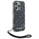 3. Karl Lagerfeld Zebra With Cord iPhone 16 Pro Case - Purple