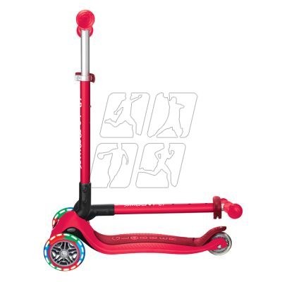 26. Globber Primo Foldable Lights 3-Wheel Scooter 432-102-2 New Red