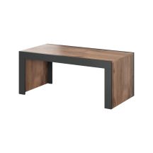 MILA coffee table 120x60x50 wotan oak + anthracite