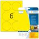 HERMA 8035 Printable Labels Yellow Self-adhesive Printable Labels