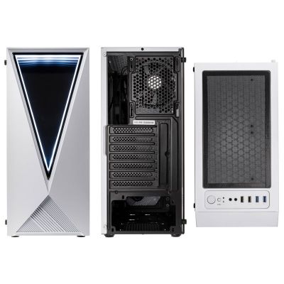 4. Gaming Case, Kolink VOID WHITE Midi Tower Case, white