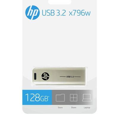 6. HP x796w USB Flash Drive 128GB USB Type-A 3.2 Gen 2 (3.1 Gen 2) Silver