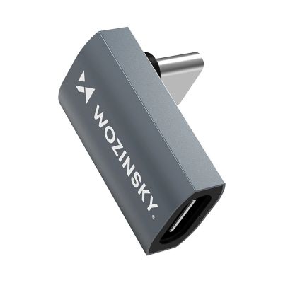 3. Wozinsky WPKF-01 USB-C - USB-C 40Gb/s 240W 8K OTG Angled Adapter - Gray