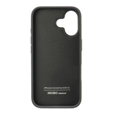 6. Audi Synthetic Leather iPhone 16 6.1" black/black hardcase AU-TPUPCIP16-GT/D2-BK