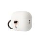 3. Karl Lagerfeld KLAP2RUNIKH AirPods Pro 2 cover white/white Silicone Karl Head 3D