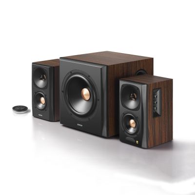2. Edifier S360DB 150W PC Speaker Set Black, Wood 2.1 Channel Bluetooth