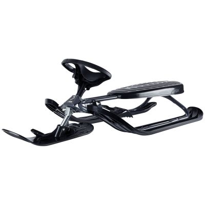 Black Stiga Snowracer Curve sled – kelkka, musta