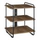 2. Stylish 3-shelf Maclean cabinet, 90kg max, 454x400x496mm, MC-978