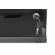 2. 19" 4U wall-mounted network cabinet, SOHO 241 x 540 x 400 mm, glass door, black, unassembled, 60 kg