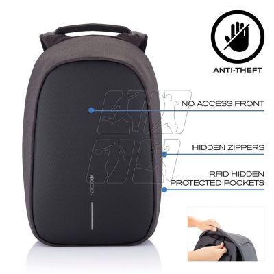 5. XD DESIGN ANTI-THEFT BACKPACK BOBBY HERO REGULAR BLACK P/N: P705.291