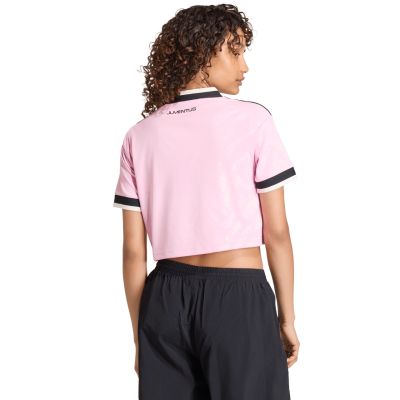 4. adidas Juventus 26/27 Away Cropped Jersey Women's Pink/Black KB8842