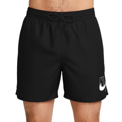 2. Nike Logo Lap 5" Volley Swim Shorts, Black, NESSG574 001