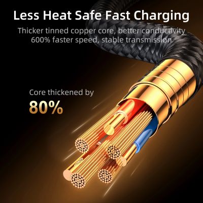 7. Joyroom Gaming Cable S-UL012A6 Lightning (angled) / USB-A (straight) 2.4A 1.2 m - blue