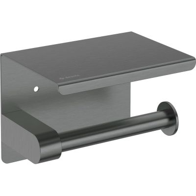 Wall-mounted toilet paper holder - with shelf