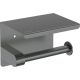 Wall-mounted toilet paper holder - with shelf
