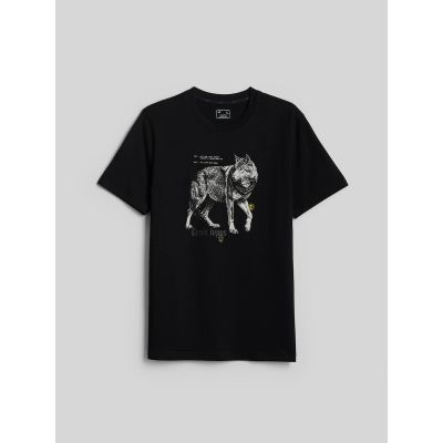 5. Men's regular printed T-shirt 4F 4FKAW26TTSHM4500-20S