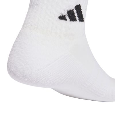 4. adidas Cushioned Sportswear Ankle 3P Socks, White JZ0523