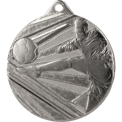 13. Silver football medal ME001/S