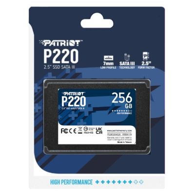 3. SSD Patriot P220 256GB SATA3 2.5"