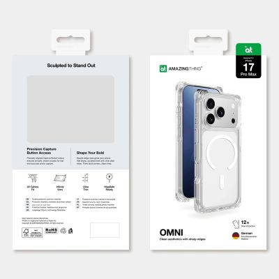 6. AmazingThing Omni Case for iPhone 17 Pro Max Compatible with MagSafe - Transparent