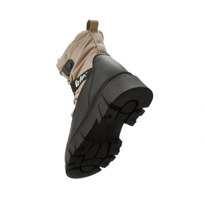 3. Lee Cooper Women’s Beige Winter Boots, Warm-Lined Ankle Boots with Zip
