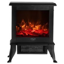 Electric fireplace | 2 heating levels: 1000W / 1800W | 3D flame effect | Adler Adler thermostat