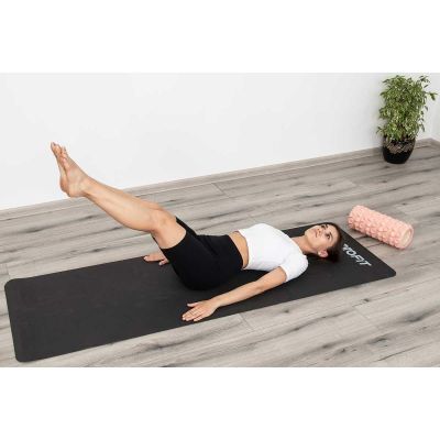 8. YOGA AND FITNESS MAT TPE ANTI-SLIP BLACK AND GREY ENERO FIT