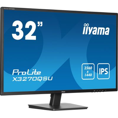 16. iiyama ProLite X3270QSU-B1 monitor 81.3 cm (32") 2560 x 1440 px Wide Quad HD LED Black