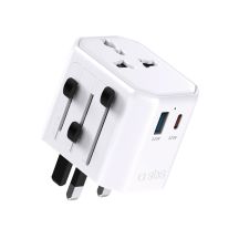 SBS TEADAPTUSBTCUNI USB-C USB-A Universal Travel Adapter - White