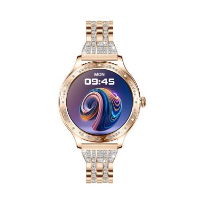 10. VELTORI VT350-1 Women's Smartwatch Rose Gold Bracelet