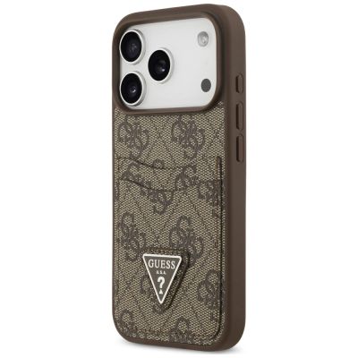 2. Guess 4G nauble Card Triange Case for iPhone 18 Pro / 17 Pro – brown