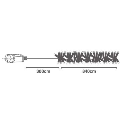 14. CHRISTMAS TREE LIGHTS LIGHT CHAIN 1152 LED TIMER COOL WHITE